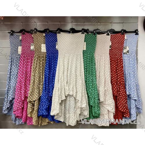 Women's Long Chiffon Short Sleeve Dress (S/M ONE SIZE) ITALIAN FASHION IMWGS231048