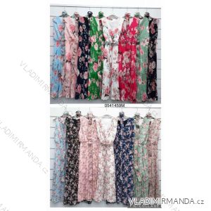 Women's Long Summer Sleeveless Dress (S/M ONE SIZE) ITALIAN FASHION IMWD230541459M