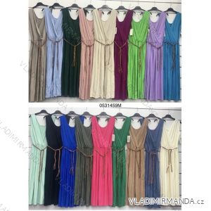 Women's Long Chiffon Short Sleeve Dress (S/M ONE SIZE) ITALIAN FASHION IMWGS231048