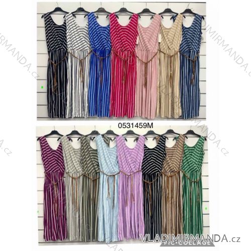 Women's Long Chiffon Short Sleeve Dress (S/M ONE SIZE) ITALIAN FASHION IMWGS231048