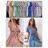 Women's Long Chiffon Short Sleeve Dress (S/M ONE SIZE) ITALIAN FASHION IMWGS231048
