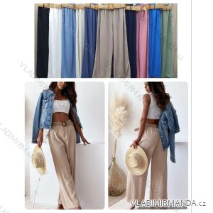 Women's Belted Long Pants (S/M ONE SIZE) ITALIAN FASHION IMWL231942