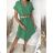 Women's Long Chiffon Short Sleeve Dress (S/M ONE SIZE) ITALIAN FASHION IMWGS231048