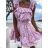 Women's Long Chiffon Short Sleeve Dress (S/M ONE SIZE) ITALIAN FASHION IMWGS231048