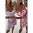 Women's Long Chiffon Short Sleeve Dress (S/M ONE SIZE) ITALIAN FASHION IMWGS231048