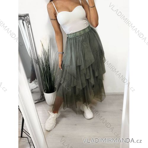 Women's Long Chiffon Short Sleeve Dress (S/M ONE SIZE) ITALIAN FASHION IMWGM23456