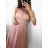 Šaty společenské tylové krátké bez rukávu dámské (S/M ONE SIZE) ITALSKÁ MÓDA IMM239097 S/M Old-pink