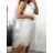 Šaty společenské tylové krátké bez rukávu dámské (S/M ONE SIZE) ITALSKÁ MÓDA IMM239097 S/M Old-pink