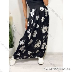 Women's long satin skirt (S / M ONE SIZE) ITALIAN FASHION IMD22467