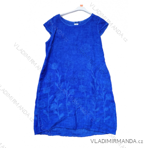 Women's summer short sleeve linen dress (50-62) ITALIAN FASHION IM422STELA9/DR