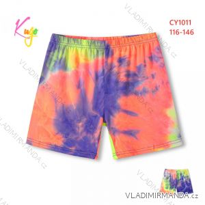 Kraťas shorts with sequins baby teen girl (98-128) KUGO K627