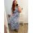 Women's Long Short Sleeve Dress (S / M ONE SIZE) FRENCH FASHION FMB21008