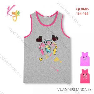 Girls' summer tank top (134-164) KUGO QC0685