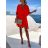 Women's Summer Short Sleeve Dress (S/M/L ONE SIZE) ITALIAN FASHION IMD22557/DRwhite