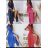 Long Summer Short Sleeve Women Polka Dot Dress (S/M ONE SIZE) ITALIAN FASHION IMC23270