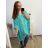 Tunika s přívěškem dlouhý rukáv dámská nadrozměr (XL/2XL ONE SIZE) ITALSKÁ MÓDA IM322469 4XL / 5XL white