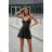 Women's elegant dress with straps (S/M ONE SIZE) ITALIAN FASHION IMPSH23001