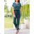 Women's Long Elegant Short Sleeve Jumpsuit (S/M ONE SIZE) ITALIAN FASHION IMWE232082
