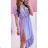 Women's Long Summer Shirt Short Sleeve Dress (S/M ONE SIZE) ITALIAN FASHION IMWY23133