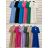 Women's Long Summer Shirt Short Sleeve Dress (S/M ONE SIZE) ITALIAN FASHION IMWY23133