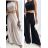 Summer elegant pants set and women's top (S / M ONE SIZE) ITALIAN FASHION IMWG221626