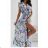 Summer short sleeve summer dress (S / M ONE SIZE) ITALIAN FASHION IMWY21019