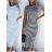 Women's Summer Short Sleeve Dress (S / M ONE SIZE) ITALIAN FASHION IMWB22017