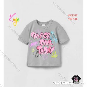 T-shirt short sleeve children´s girl´s (116-146) KUGO S3227