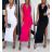 Women's Long Elegant Sleeveless Dress (S/M ONE SIZE) ITALIAN FASHION IMWE232087