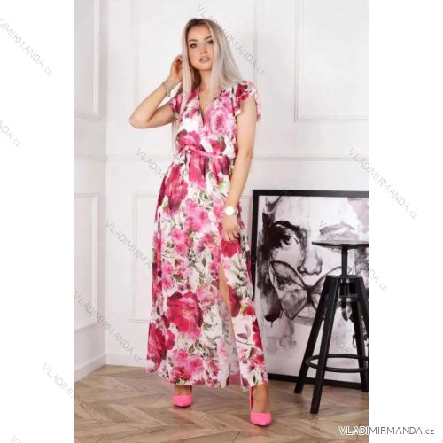 Women's Summer Sleeveless Long Dress (S/M ONE SIZE) ITALIAN FASHION IMWE232106
