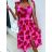 Women's Strapless Summer Dress (S/M ONE SIZE) ITALIAN FASHION IMWE2321119