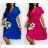 Women's Summer Elegant Belt Short Sleeve Dress (S/M ONE SIZE) ITALIAN FASHION IMWGB232151