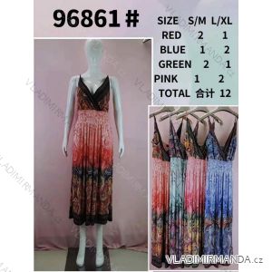 Long summer icecool dress with straps for women (S/ML/XL) ITALIAN FASHION IMB2396861