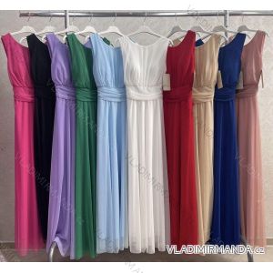 Women's Long Chiffon Short Sleeve Dress (S/M ONE SIZE) ITALIAN FASHION IMWGS231048