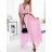Women's Long Chiffon Short Sleeve Dress (S/M ONE SIZE) ITALIAN FASHION IMWGS231048