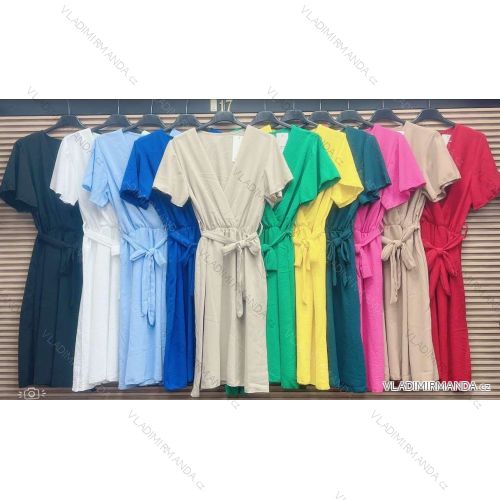 Women's Summer Short Sleeve Dress (S/M ONE SIZE) ITALIAN FASHION IMWGM232183