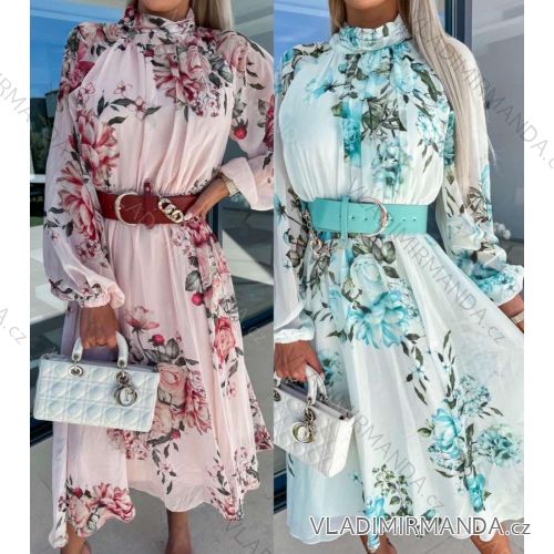 Women's Carmen Long Sleeve Dress (S/M ONE SIZE) ITALIAN FASHION IMWGS223370