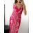 Šaty košilové dlouhý rukáv dámské (S/M ONE SIZE) ITALSKÁ MODA IMB23H03 M / L dark blue
