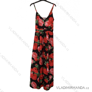 Women's long chiffon summer dress (S / M ONE SIZE) ITALIAN FASHION IMWB222509