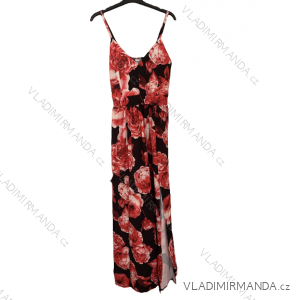 Women's long chiffon summer dress (S / M ONE SIZE) ITALIAN FASHION IMWB222509