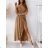 Carmen summer summer shoulder dress (UNI S / M) ITALIAN FASHION IMM20628 S/M Brown