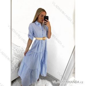Women's Long Shirt Long Sleeve Dress (S/M ONE SIZE) ITALIAN FASHION IMPLP2310000014
