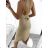 Women's long knitted summer dress with straps (S/M ONE SIZE) ITALIAN FASHION IMPLP2323392011/DU