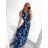 Women's Summer Sleeveless Long Dress (S/M ONE SIZE) ICECOOL AINUOSI FRENCH FASHION FMPZM23024-6 blue S/M