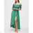Carmen summer summer shoulder dress (UNI S / M) ITALIAN FASHION IMM20628 S/M Brown