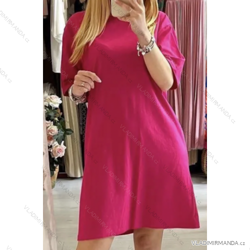 Women's Short Sleeve Dress (S/M ONE SIZE) ITALIAN FASHION IMPMG232679