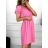 Women's Summer Short Sleeve Dress (S/M ONE SIZE) ITALIAN FASHION IM3235011