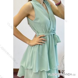 Women's Elegant Sleeveless Dress (S/M ONE SIZE) ITALIAN FASHION IMPDY23YAGE9060/19438
