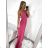 Women's long strapless jumpsuit (S/M ONE SIZE) ITALIAN FASHION IMPCF2312660/DU S/M pink