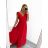 Women's Sleeveless Long Party Dress (S/M ONE SIZE) ITALIAN FASHION IMPBB22 IMPBB225009kt/DRU S/M neon pink